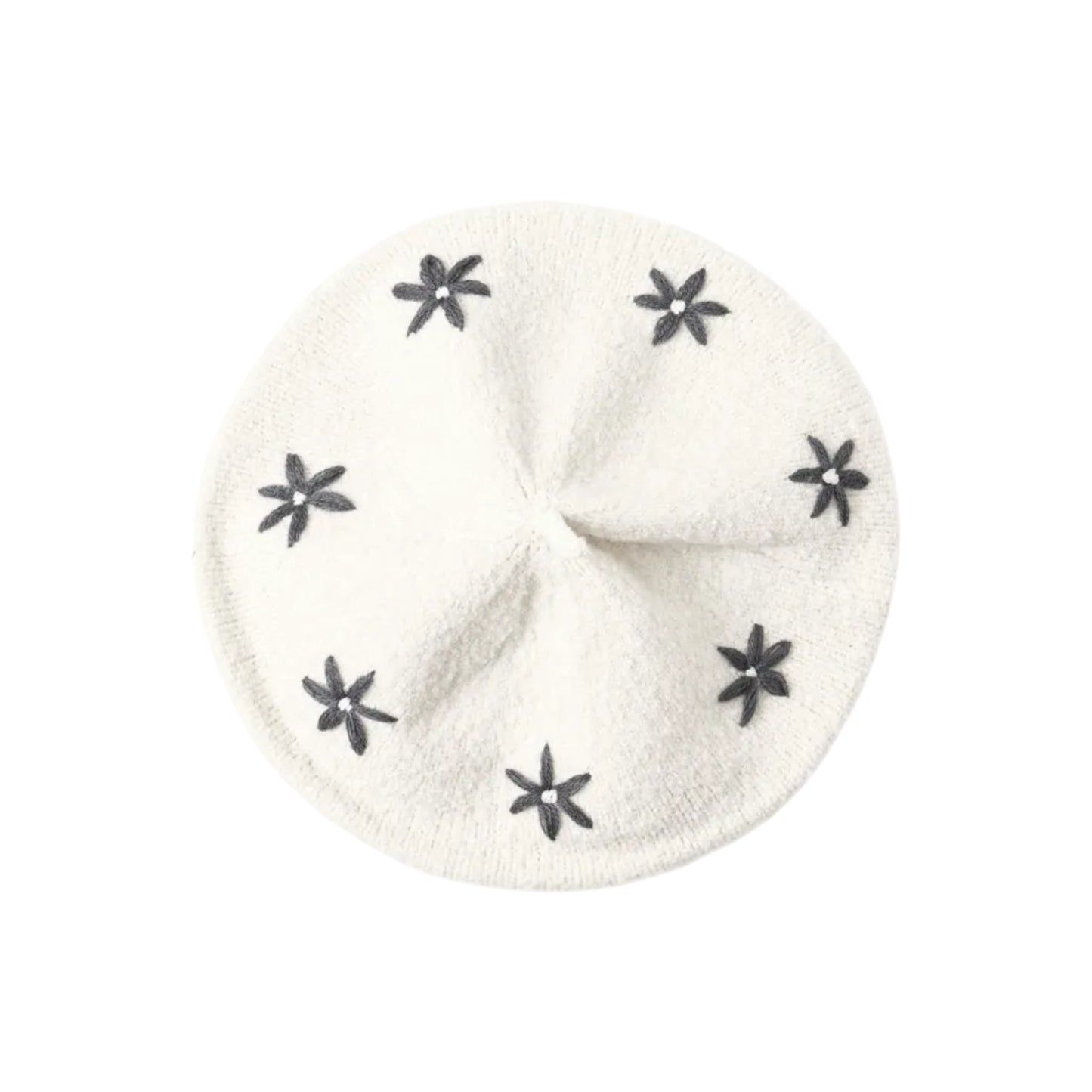 Tulip Beret, Midnight Daises