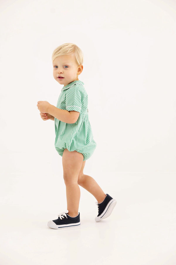 Bradford Bubble-Gibson Island Green Mini Gingham/Worth Ave White