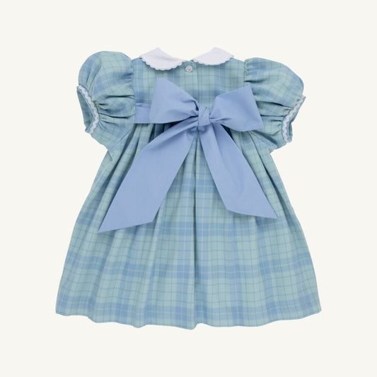 Mary Dal Dress- Woven Yarn-Audubon Park Plaid/Sarasota Sky