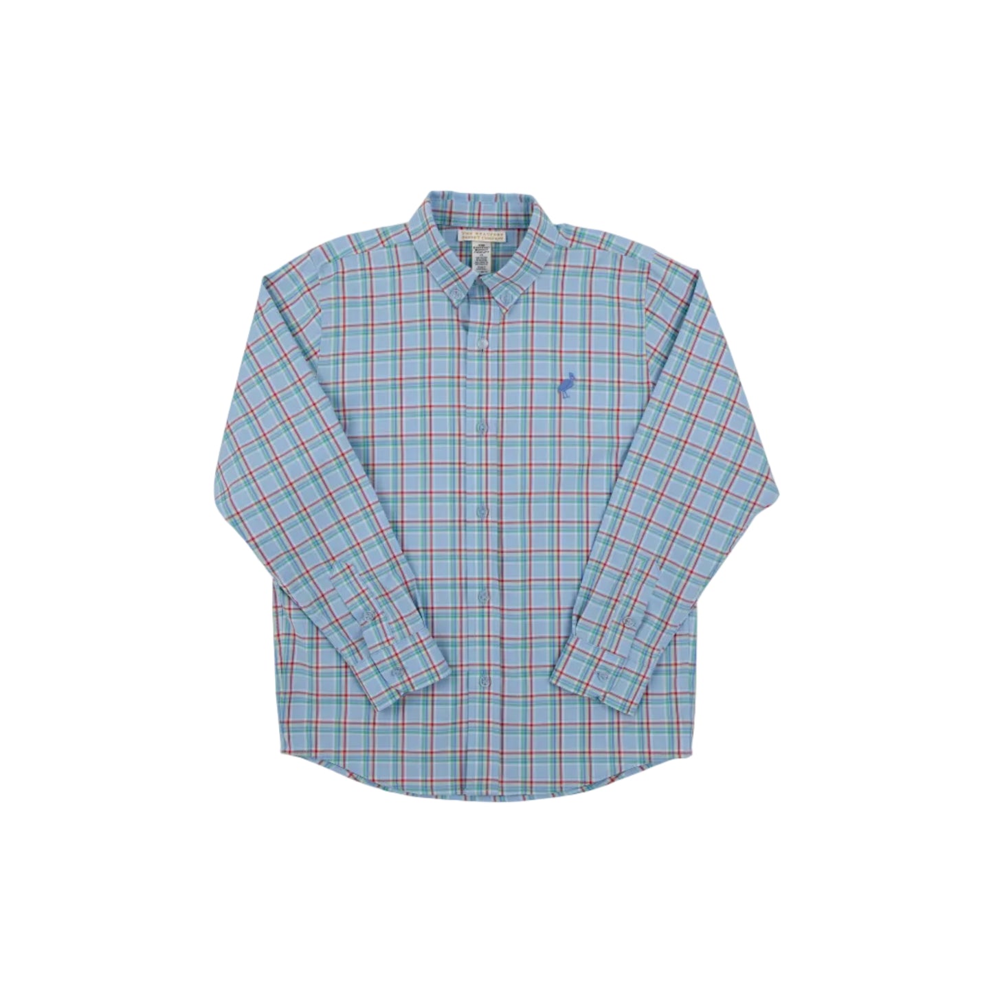 Deans List Dress Shirt,Kensington Court Plaid/Barbados Blue