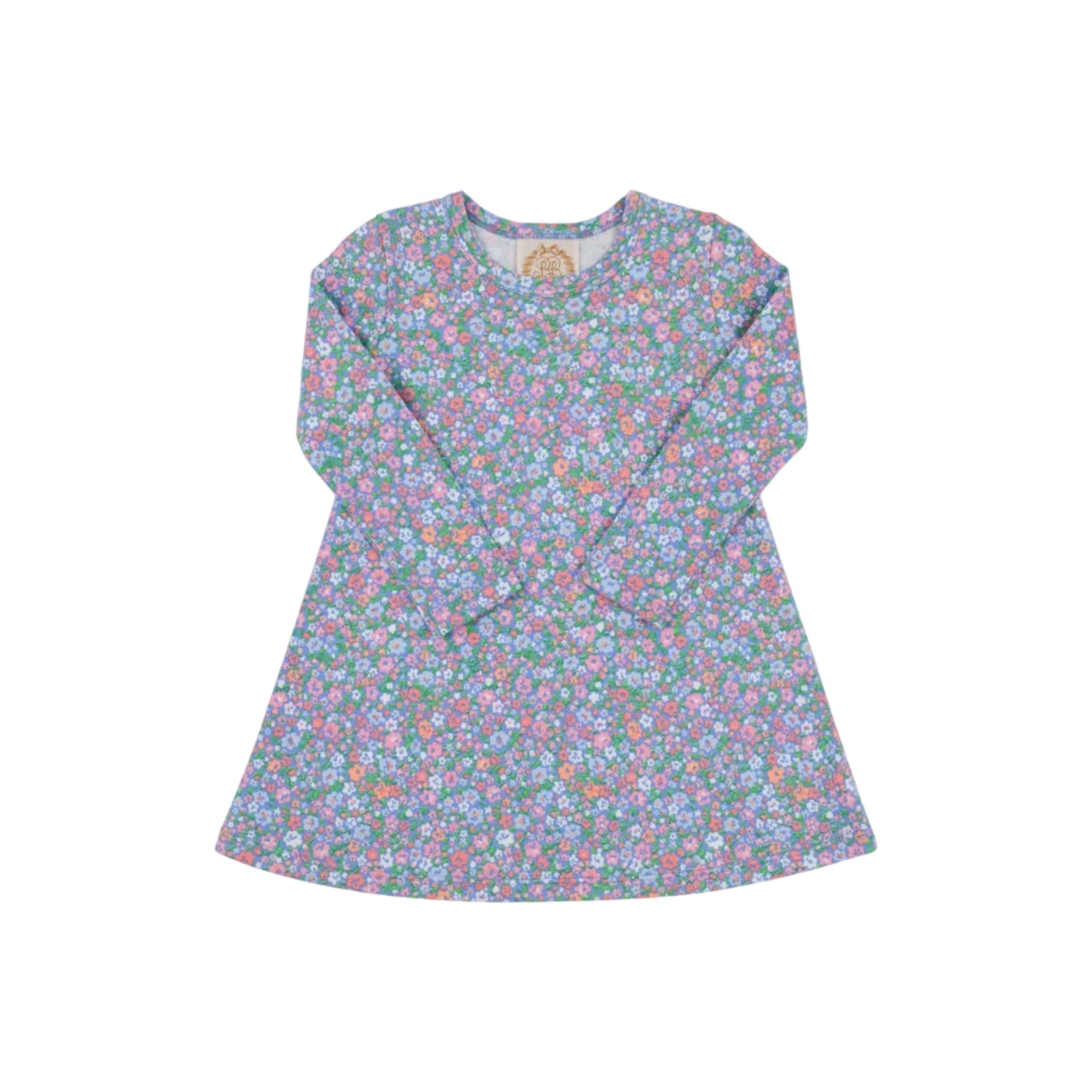 Long Sleeve Polly Play Dress, Mountain Brook Mini Floral (Parrot Cay Coral)