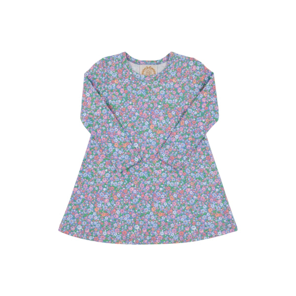 Long Sleeve Polly Play Dress, Mountain Brook Mini Floral (Parrot Cay Coral)