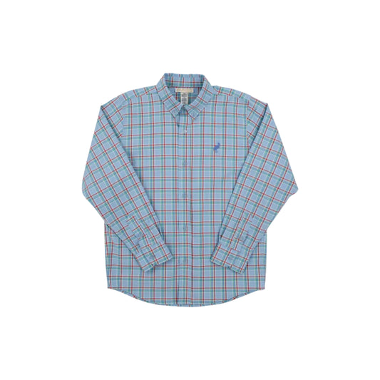Deans List Dress Shirt,Kensington Court Plaid/Barbados Blue