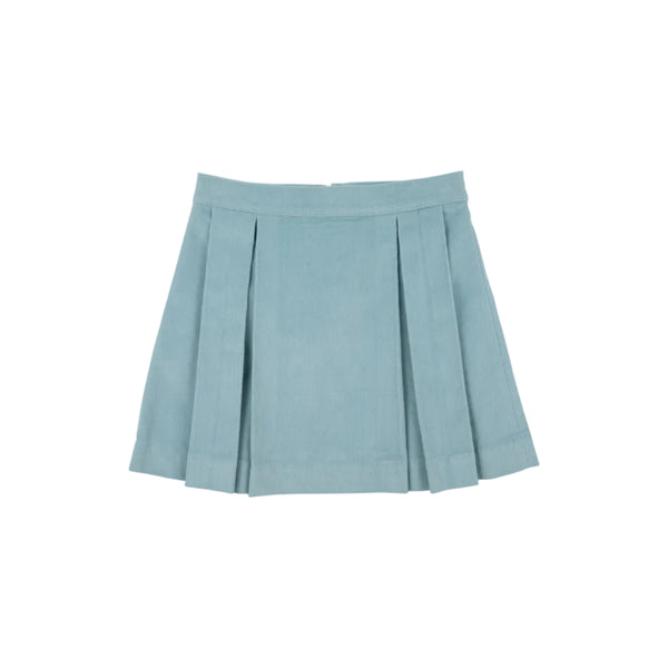Parson Pleated Skirt- Corduroy- Old Greenwich Green