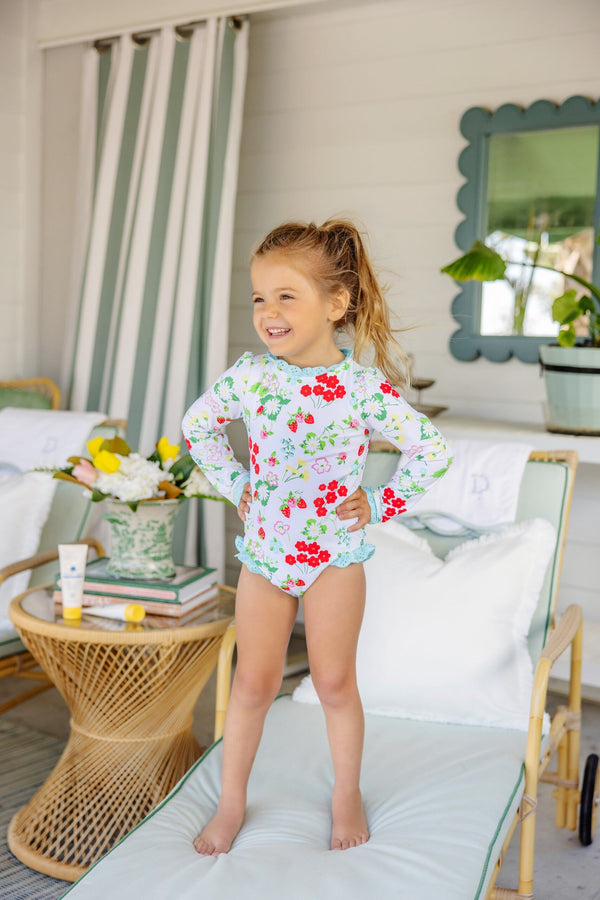 Sarasota Surf- Suit- Berry Sweet/Belhaven Blue