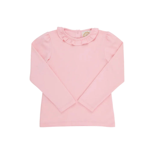 Reece Ruffle Top, Sandpearl Pink