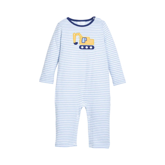 Applique Romper- Excavator