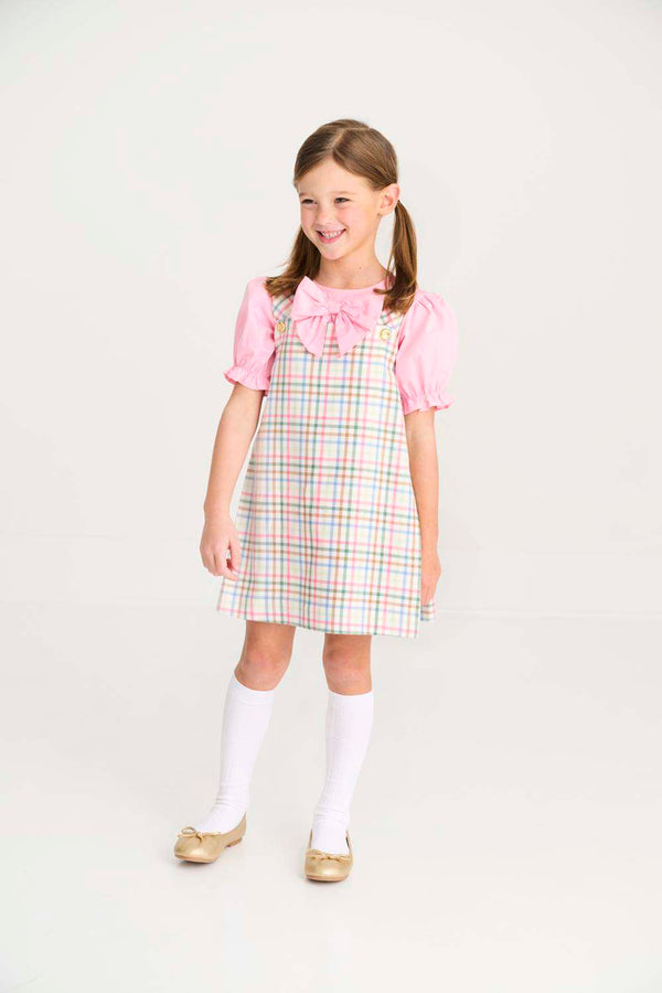 Pleated Ginny Jumper, Manalapan Plaid