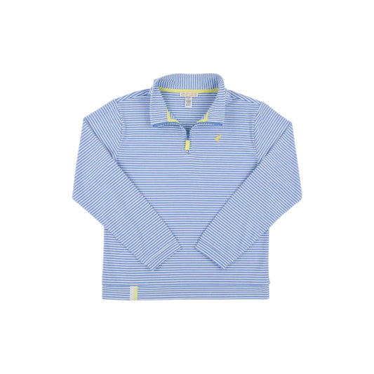 Prepletic Hayword Half Zip, Barbados Blue Stripe