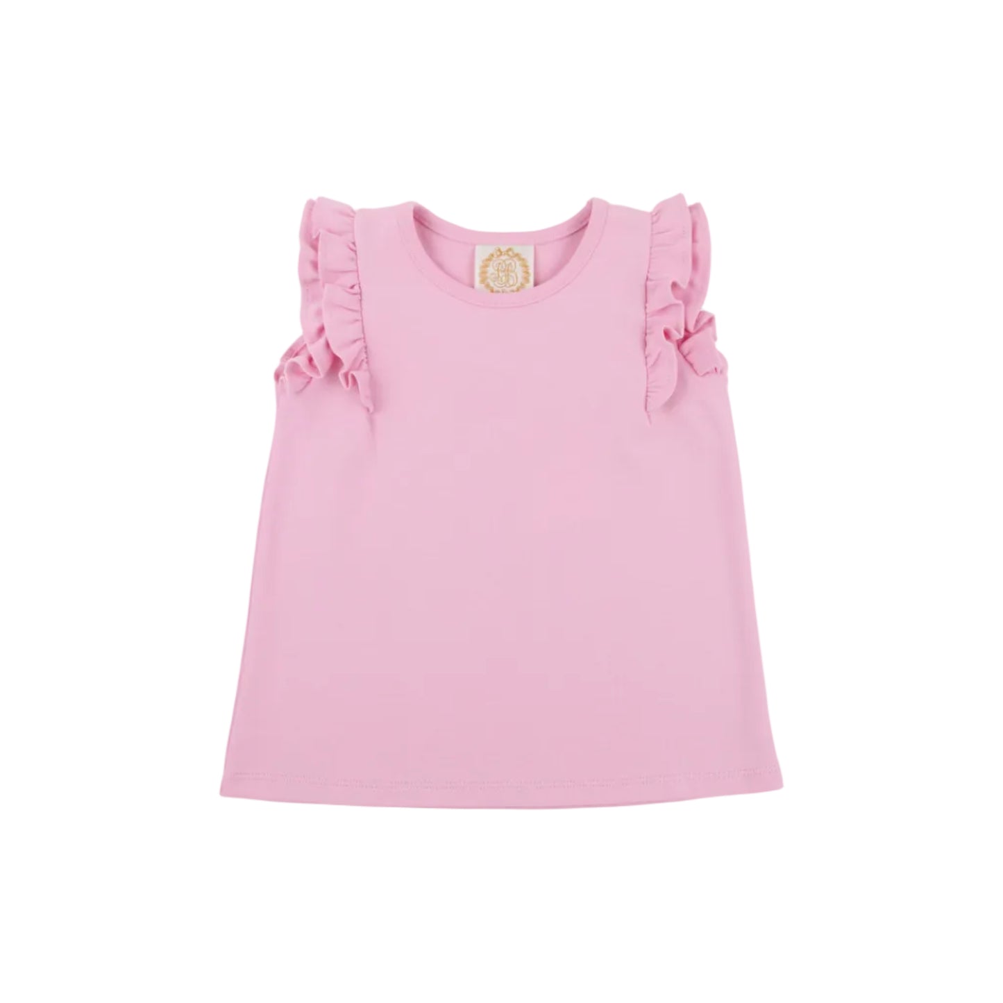 Ruehling Ruffle Top, Pier Party Pink