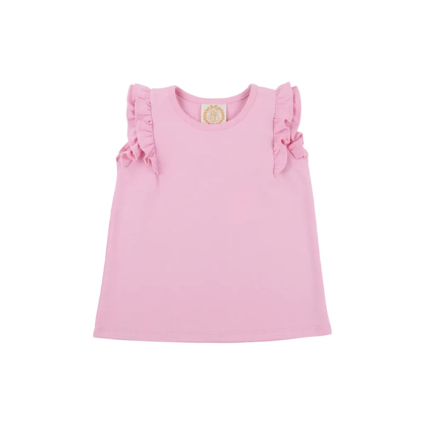 Ruehling Ruffle Top, Pier Party Pink