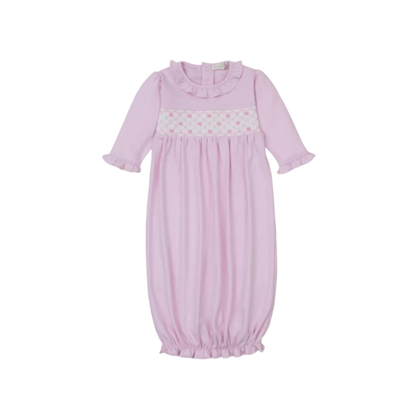 Summer Bows- Sack w/ Hand Smock- Pink