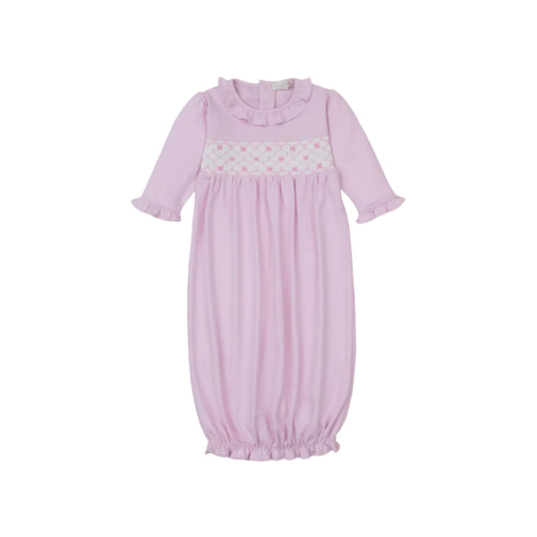 Summer Bows- Sack w/ Hand Smock- Pink