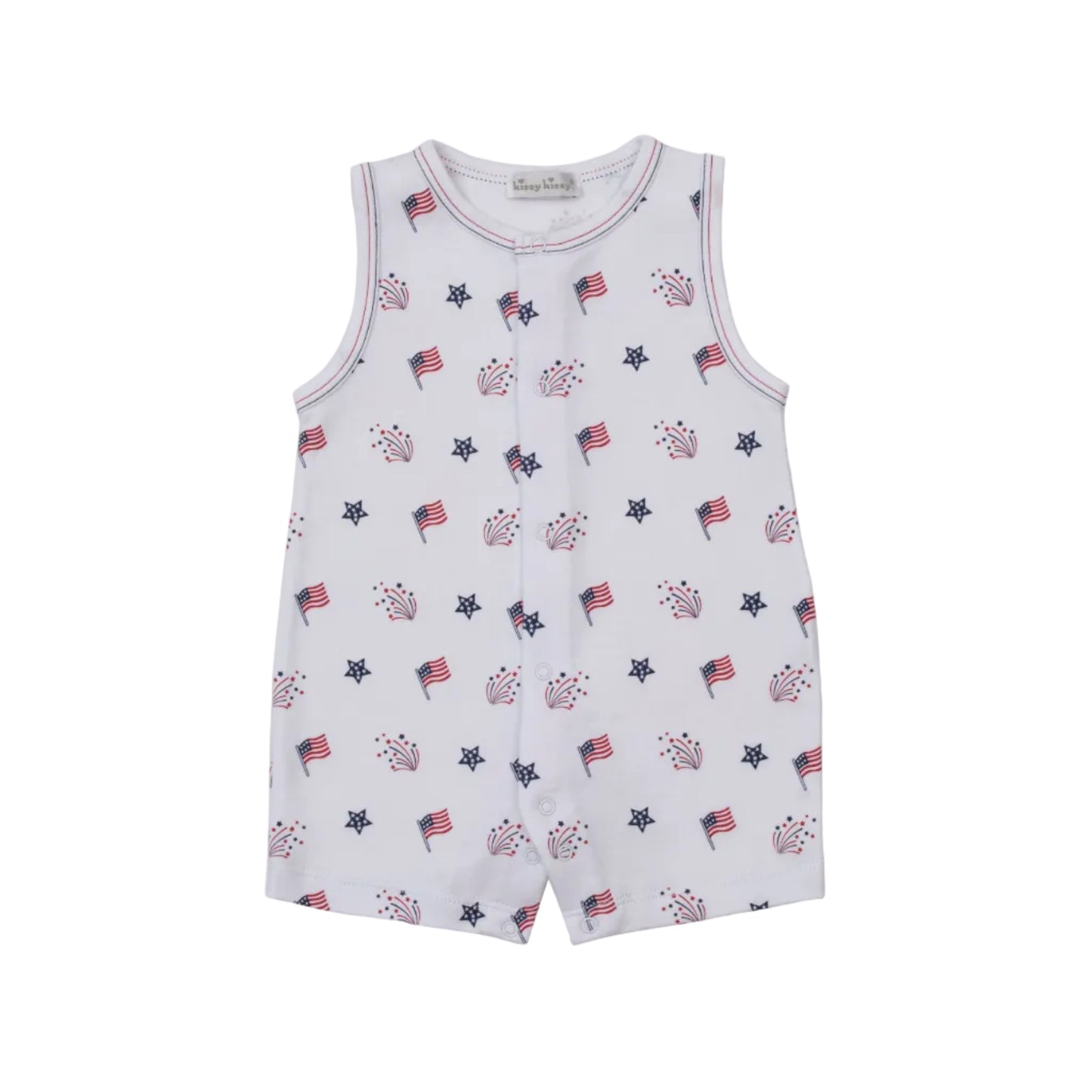 Star-Spangled F- Slvless Playsuit- PRT