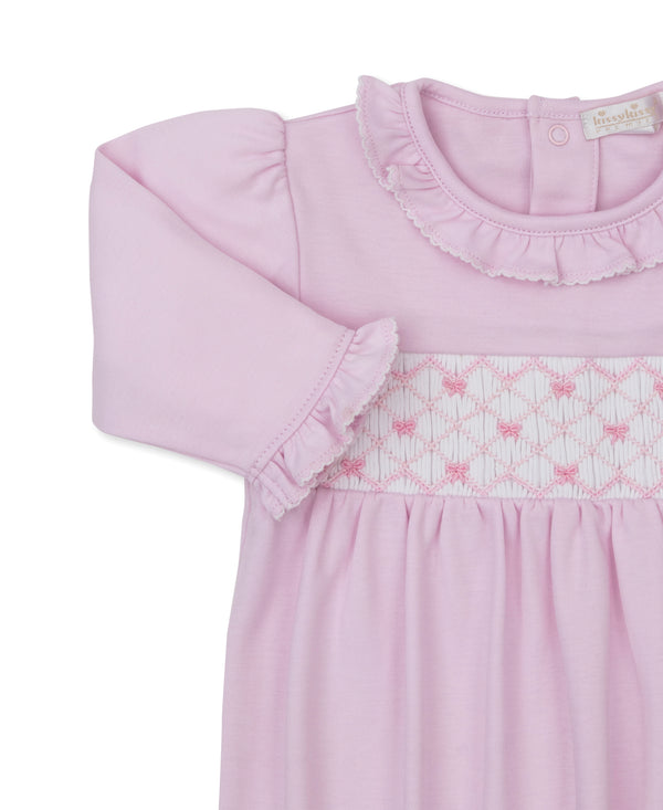 Summer Bows- Sack w/ Hand Smock- Pink