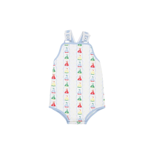 Skipper Sunsuit-Pima, Set Sail/Beale Street Blue/Worth Ave White