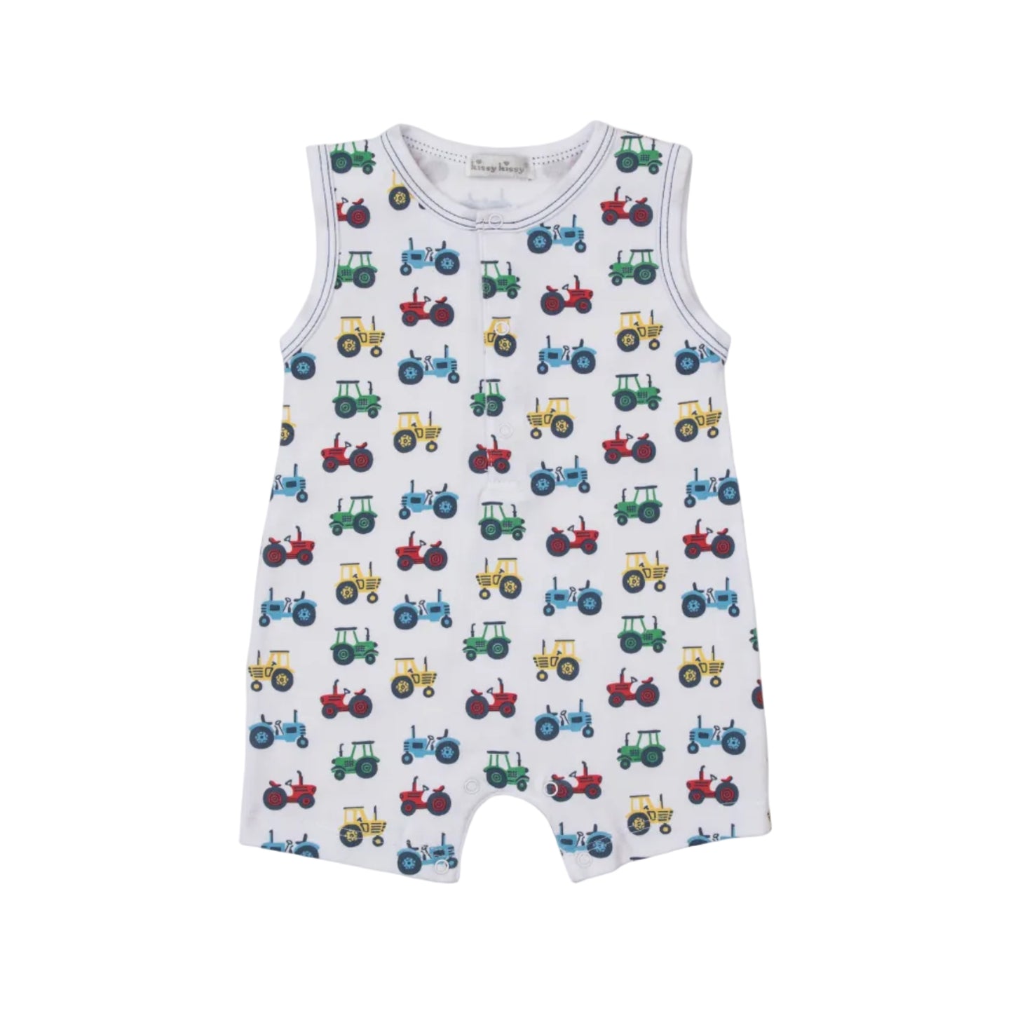 Trusty Tractors- Slvless Playsuit PRT