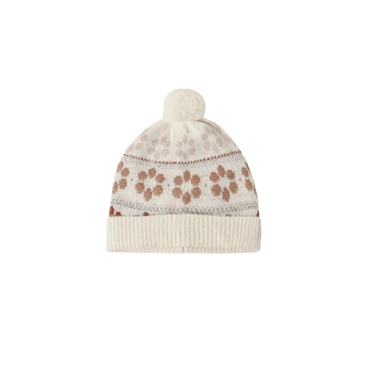 Beanie- Flower Fair Isle