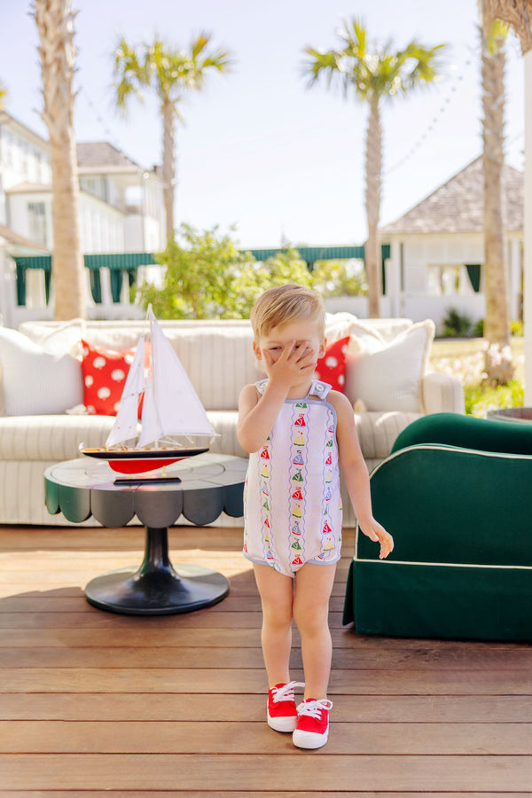 Skipper Sunsuit-Pima, Set Sail/Beale Street Blue/Worth Ave White