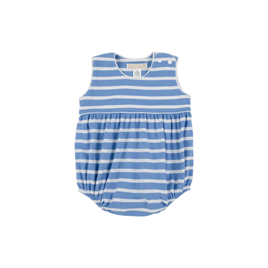 Barlett Bubble Pima, Barbados Blue Stripe/Worth Ave. White