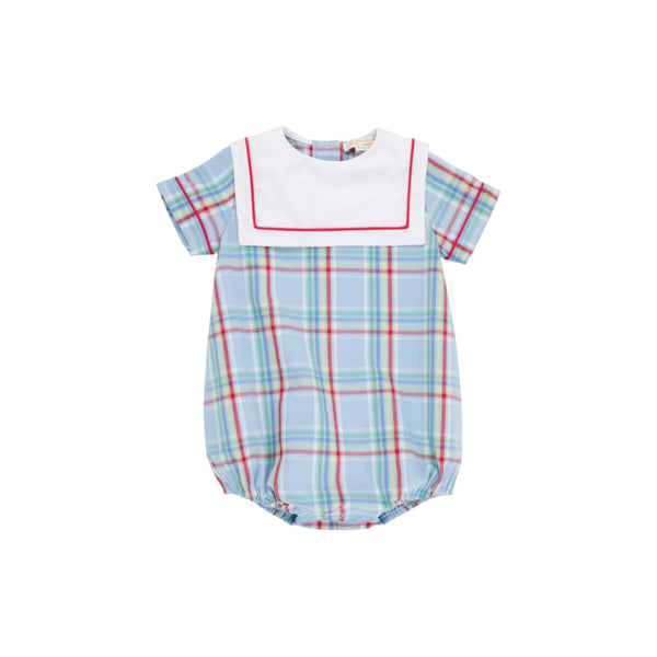 Townes Top Sail Bubble- Woven Yarn, Kensington Court Plaid/Worth Ave White