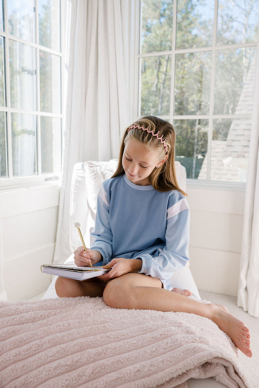 Ellie Everyday Set, Long Sleeve, Lake Blue