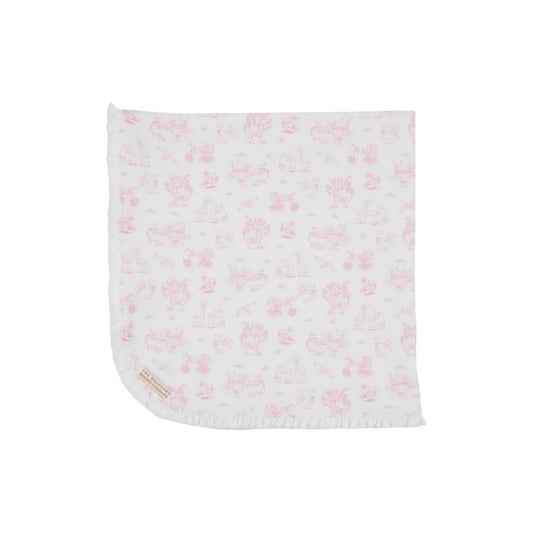 Baby Buggy Blanket, Sir Propers Sweet Arrival (Hamptons Hot Pink)