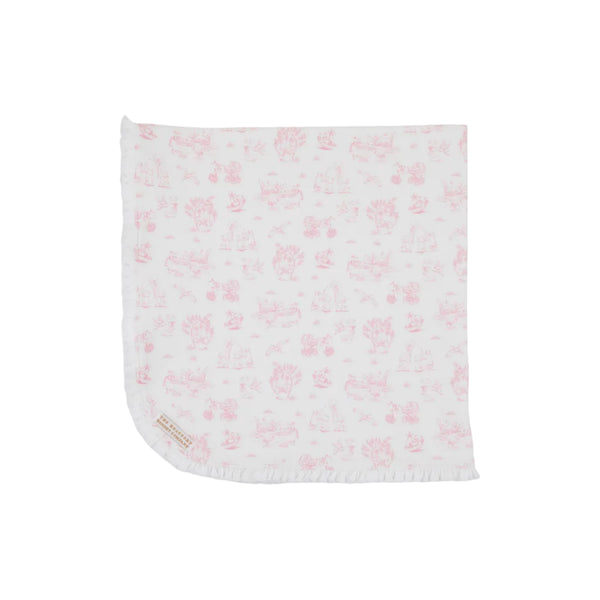 Baby Buggy Blanket, Sir Propers Sweet Arrival (Hamptons Hot Pink)