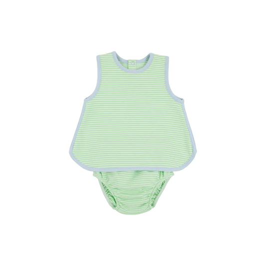 Stevie Set, Lexington Lime Stripe/Buckhead Blue
