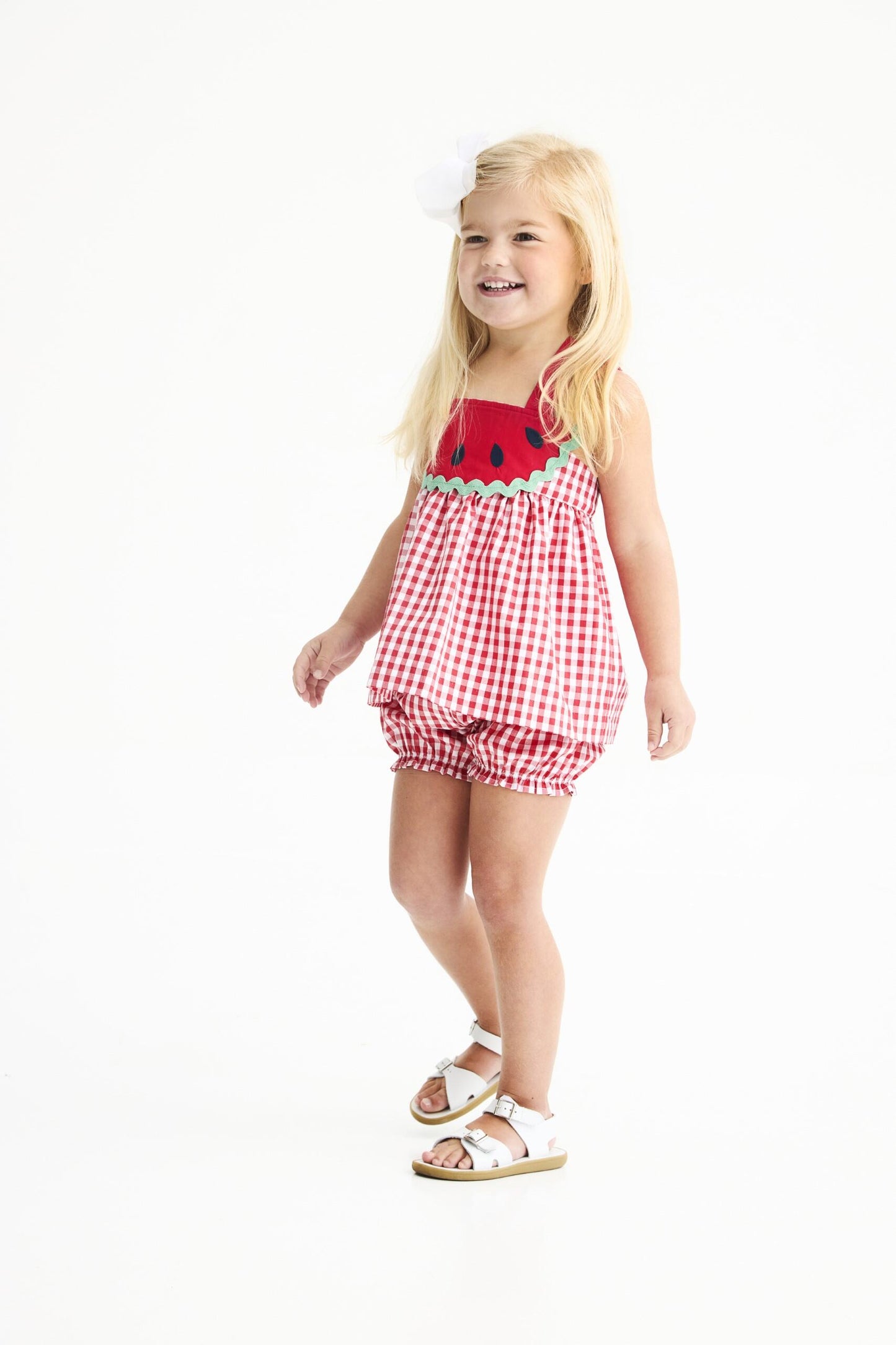 Nancy's Novelty Set- Woven Dyed Yarn- Richmond Red Gingham/Richmond Red