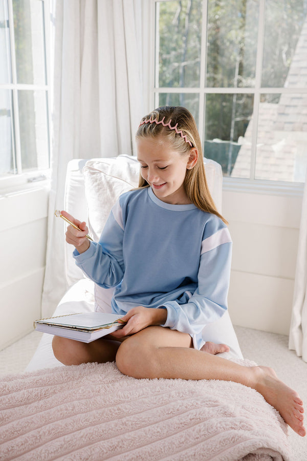 Ellie Everyday Set, Long Sleeve, Lake Blue