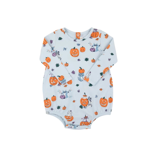 Long Sleeve Patton Play Bubble, Candy and Critters (Buckhead Blue)
