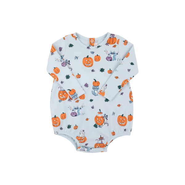 Long Sleeve Patton Play Bubble, Candy and Critters (Buckhead Blue)