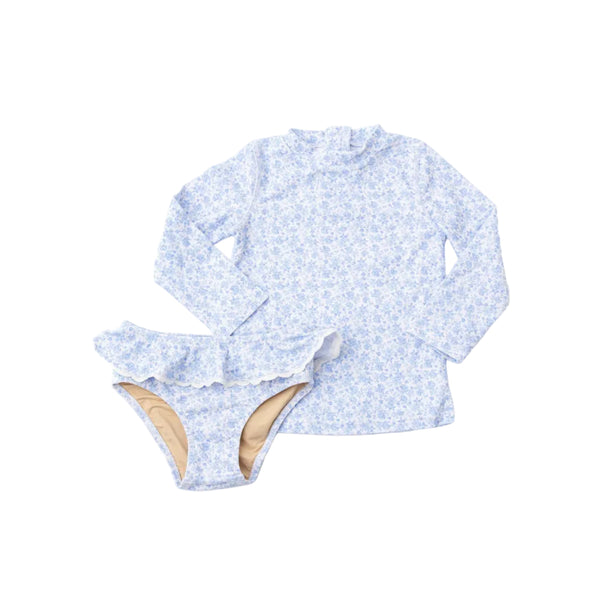 Coastal Gardens Girls Rashguard Swim Set