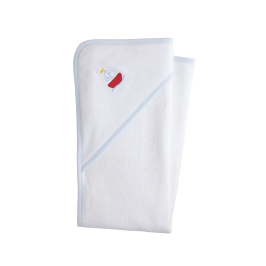 Hooded Towel - Sailboat