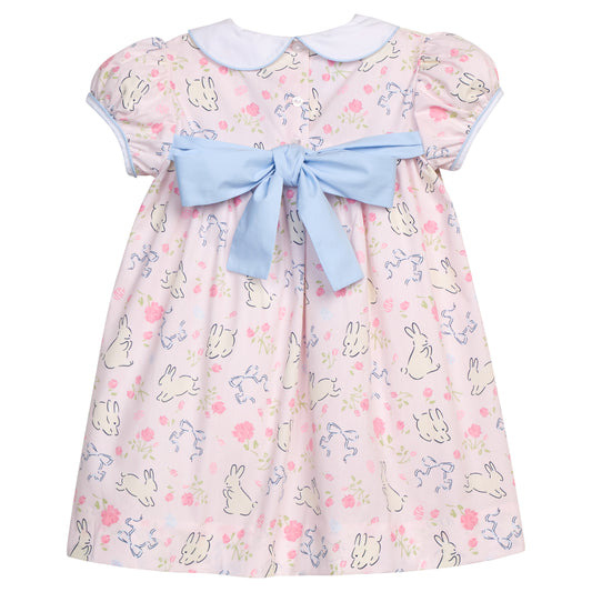 Short Sleeve Natalie Dress- Bunny Blooms