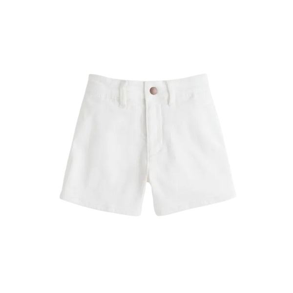 Denim Shorts- Ivory Denim