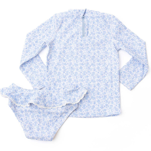 Coastal Gardens Girls Rashguard Swim Set