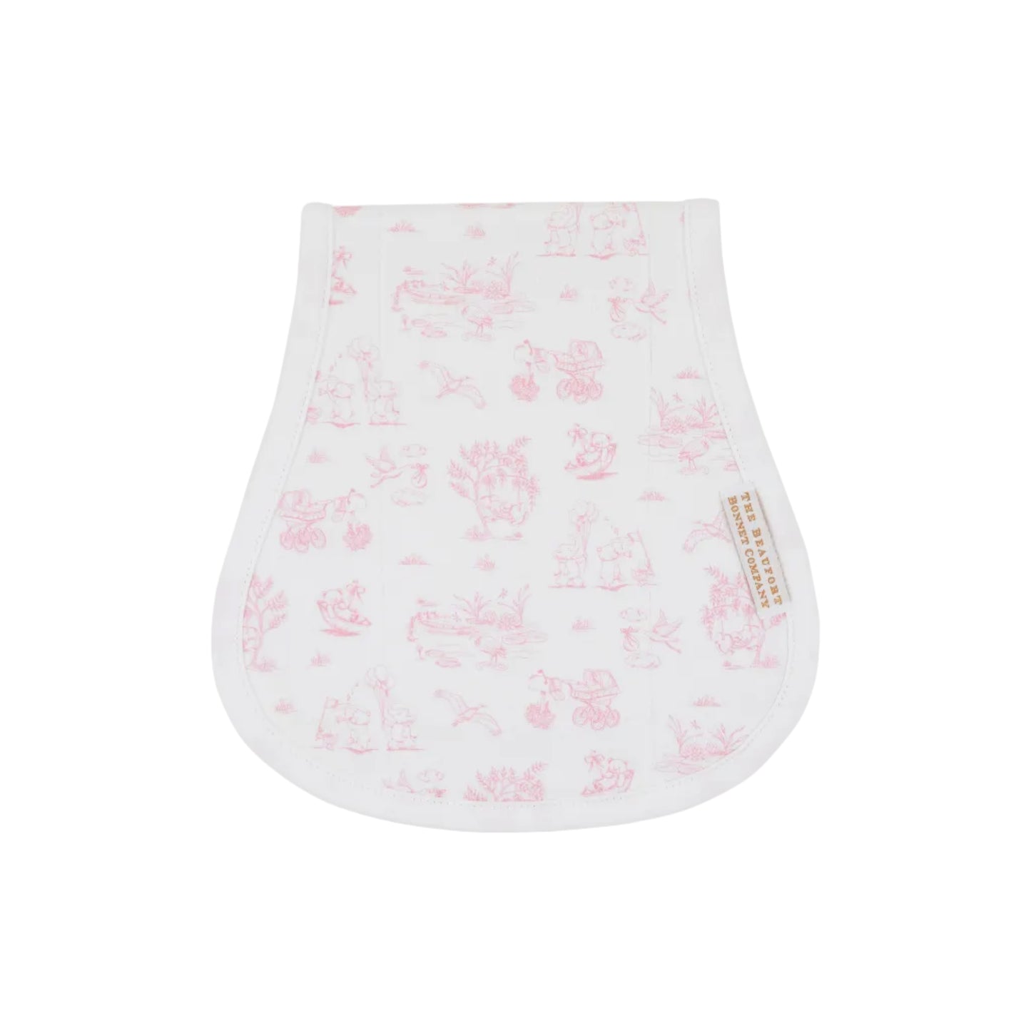 Oopsie Daisy Burp Cloth,Sir Propers Sweet Arrival (Hamptons Hot Pink)