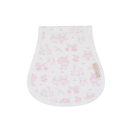 Oopsie Daisy Burp Cloth,Sir Propers Sweet Arrival (Hamptons Hot Pink)