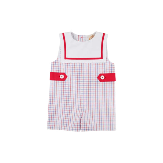 Townes Top Sail Jon Jon- Woven Yarn, Lake Powell Plaid/Worth Ave White