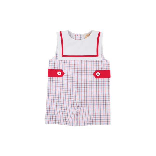 Townes Top Sail Jon Jon- Woven Yarn, Lake Powell Plaid/Worth Ave White