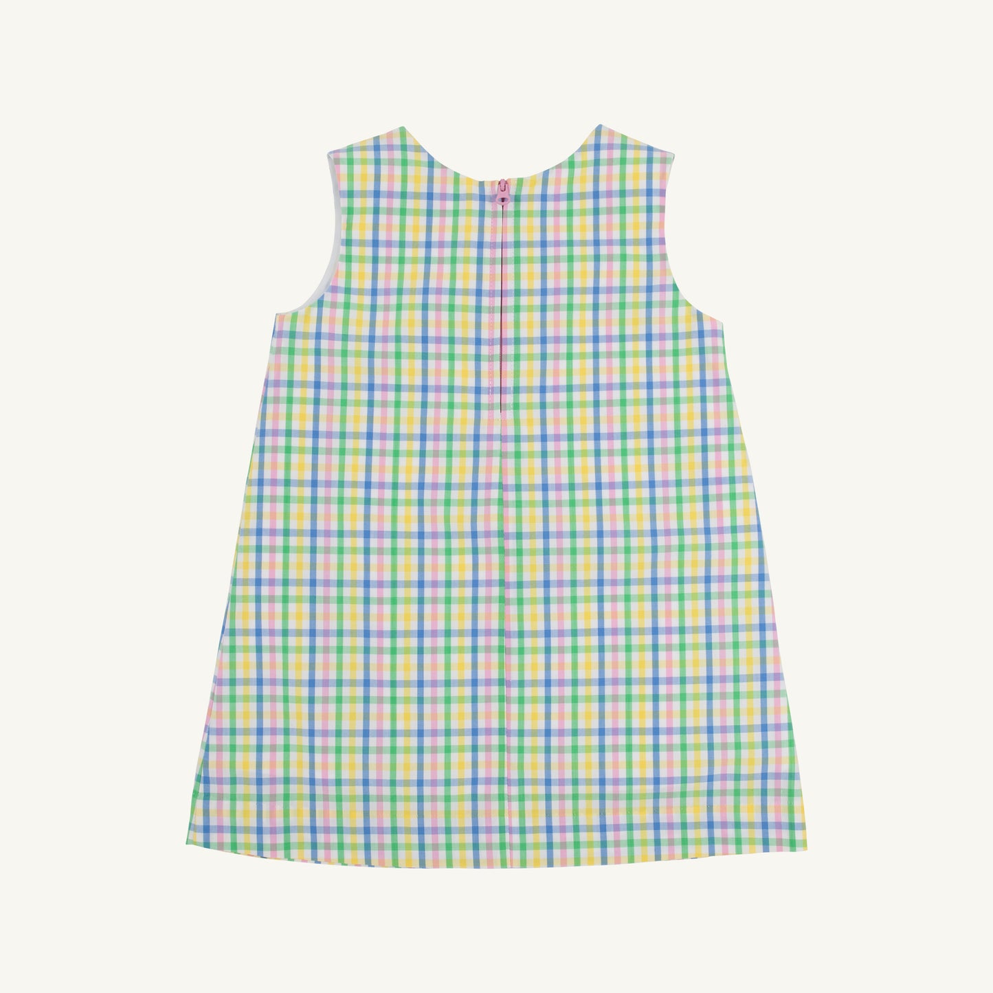 Jilly Jumper- Woven Dyed Yarn, Primland Plaid/Hamptons Hot Pink