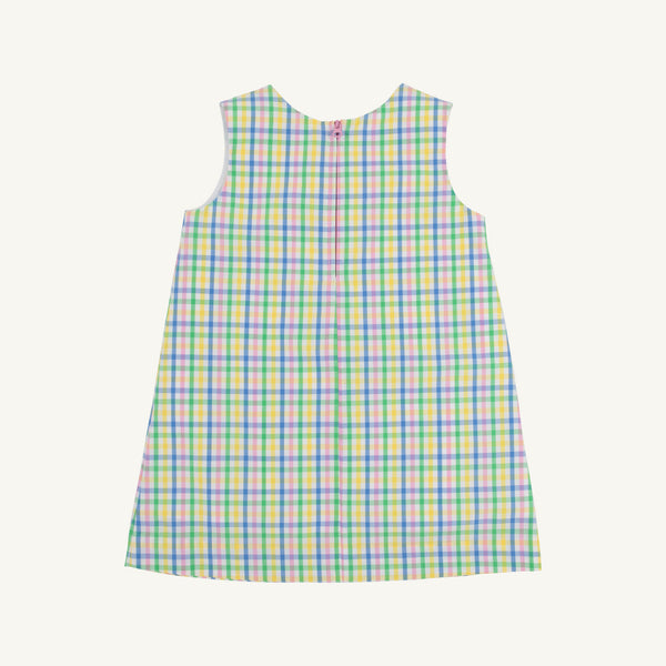 Jilly Jumper- Woven Dyed Yarn, Primland Plaid/Hamptons Hot Pink