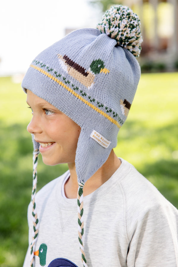 Parrish Pom Pom Hat, Sarasota Sky/Ducks