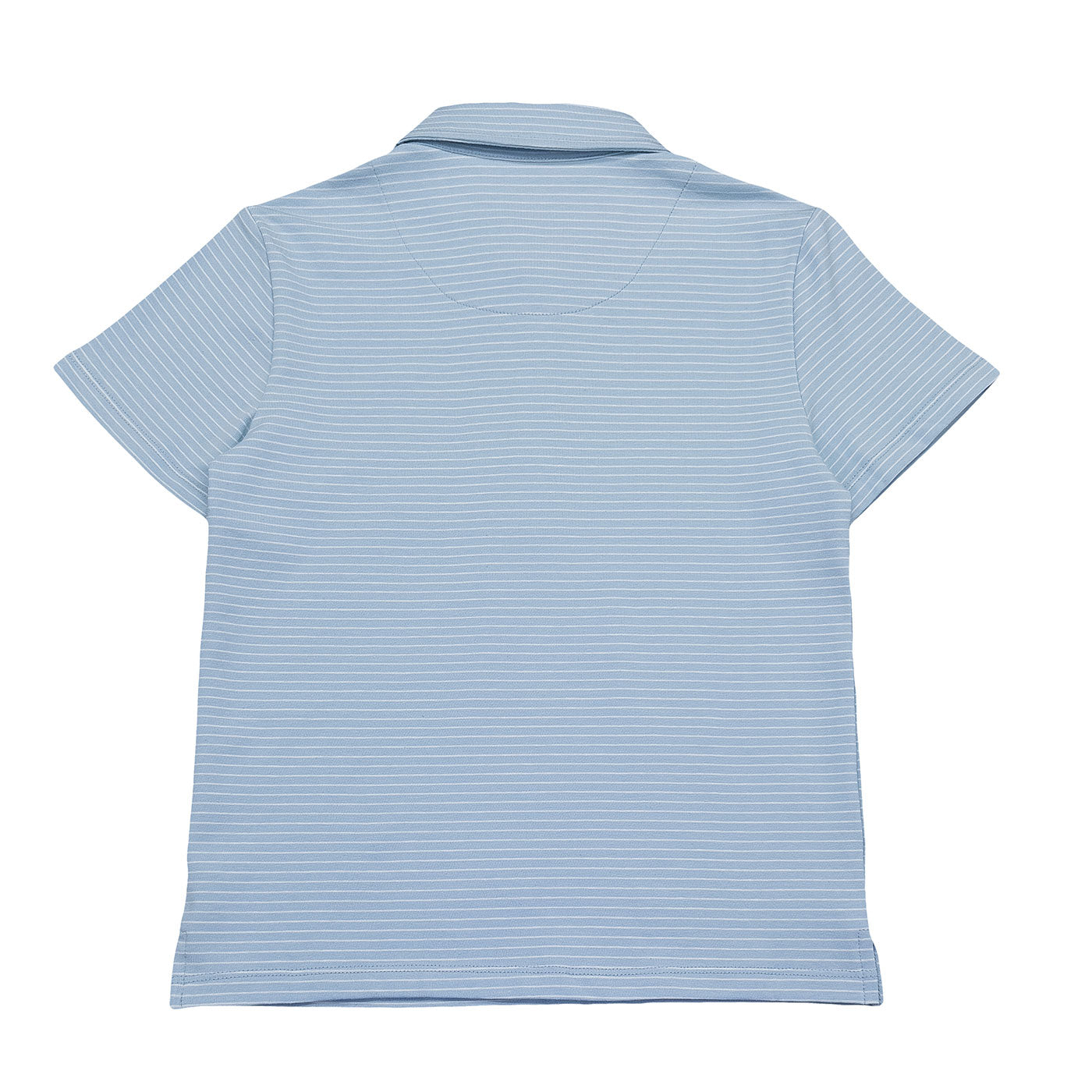 Banks Short Sleeve Polo- Light Blue/White