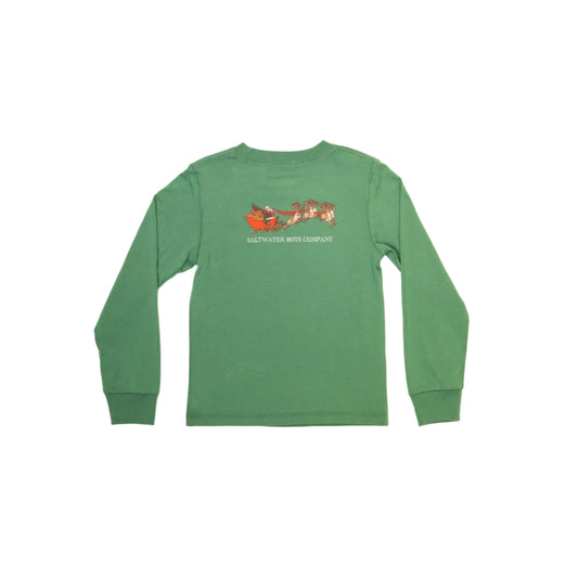 LS Graphic Tee- Christmas Sleigh