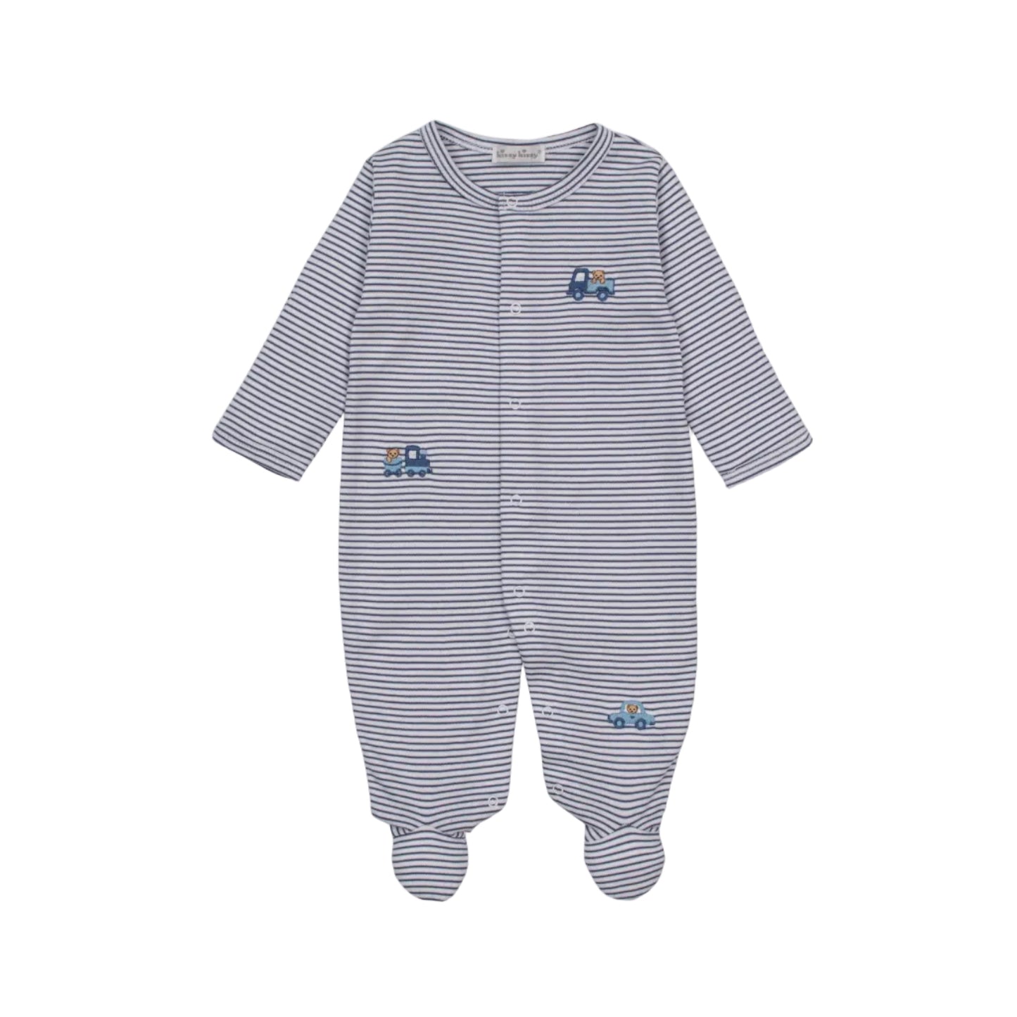 Bears on the Go, Striped Blue Footie