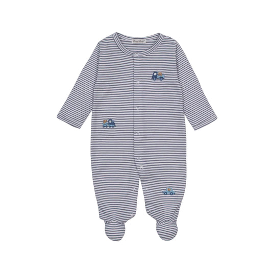 Bears on the Go, Striped Blue Footie