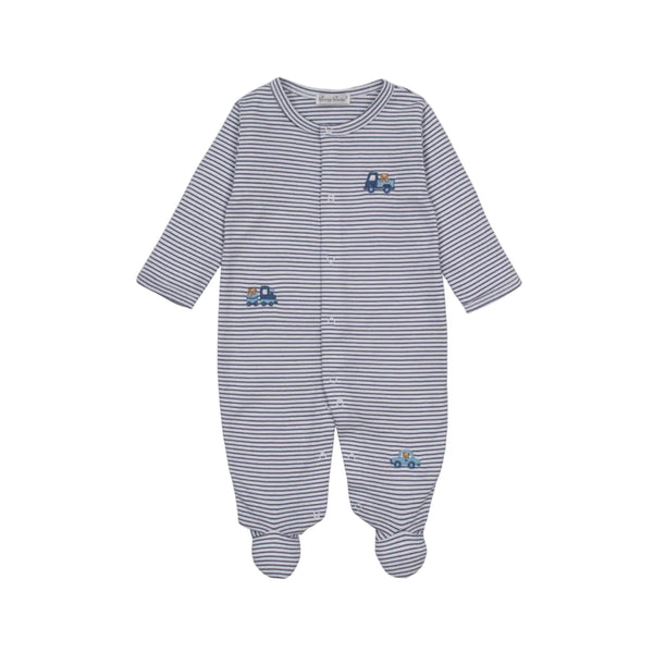 Bears on the Go, Striped Blue Footie
